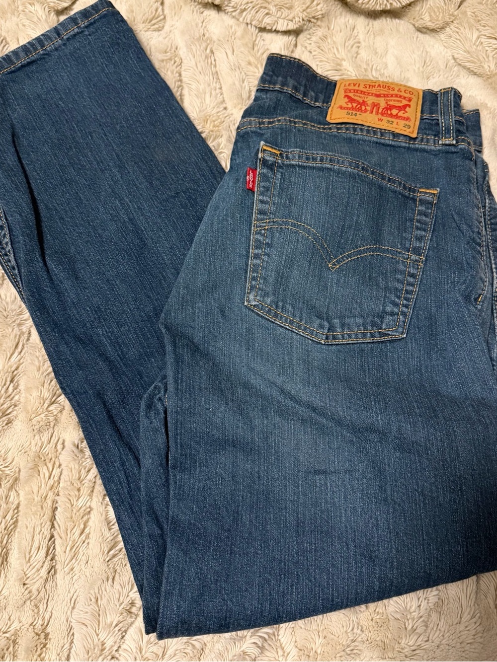 Levi's 514 Men's Dark Blue Slim Straight-Leg Jeans